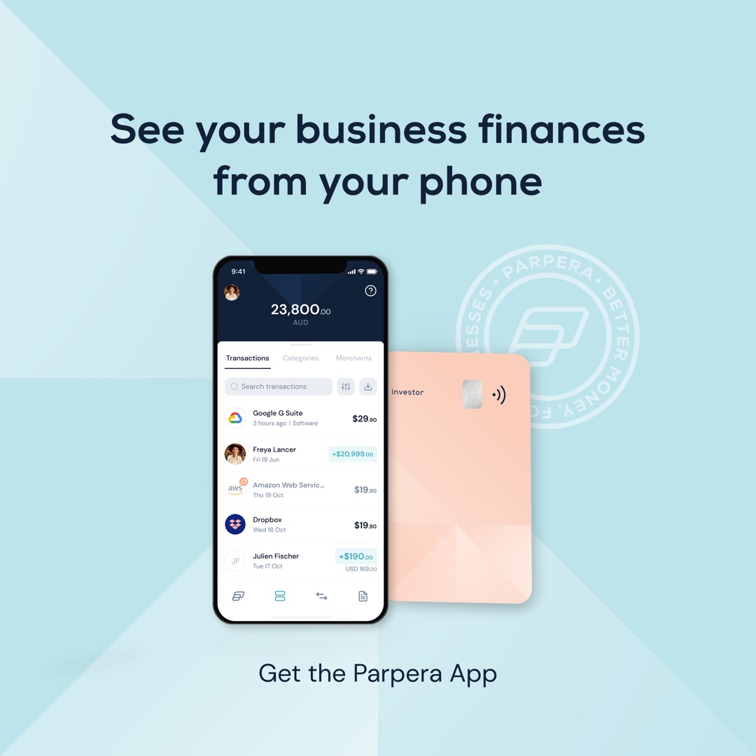 See your business finances from your phone: app transactions and card